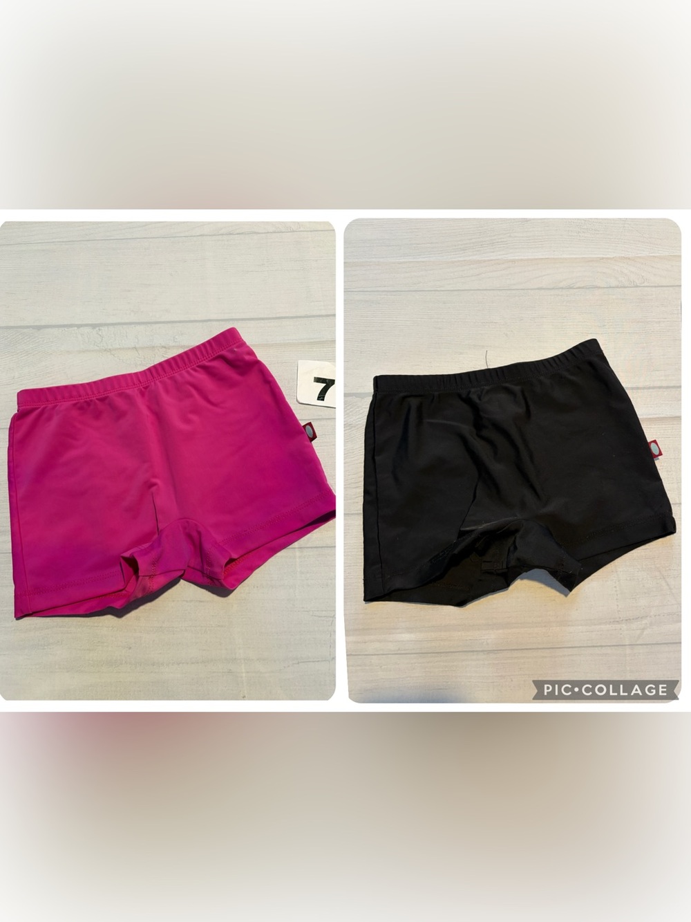 City Threads Kids' Swim Shorts in Hot Pink and Black